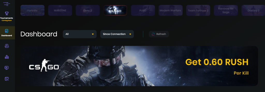 CSGO dashboard screenshot