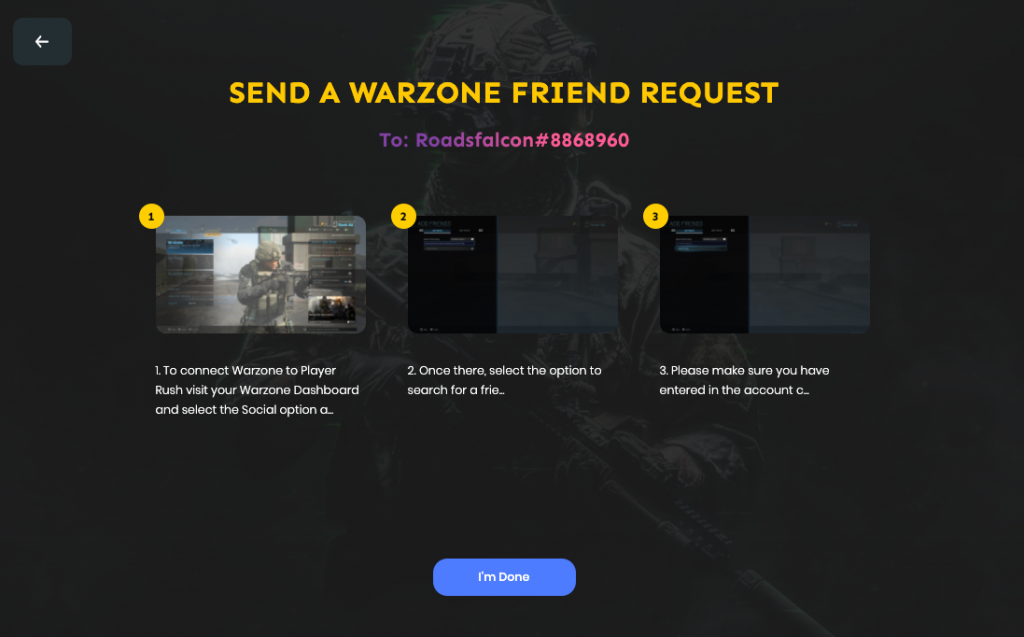 Warzone connect 3