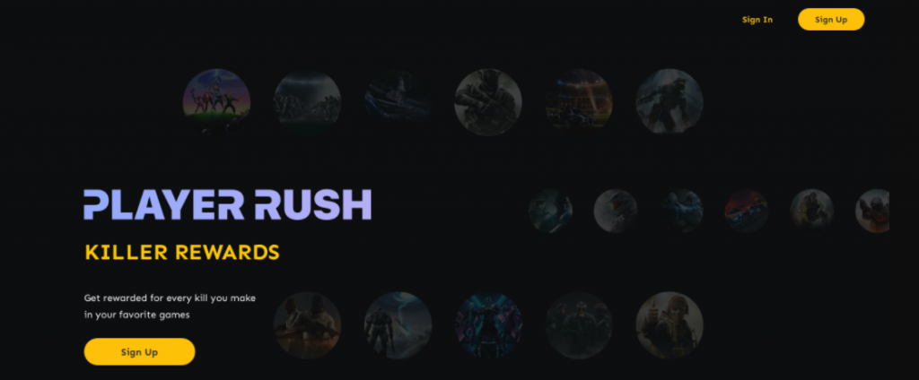 Player Rush Homepage