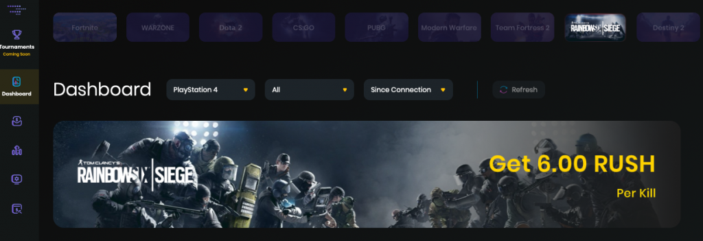 Rainbow Six Dashboard